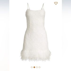 Elliatt Petrea Feather Mini Dress NWT